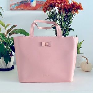 ✨SOLD✨Ted Baker Pink Leather small tote purse